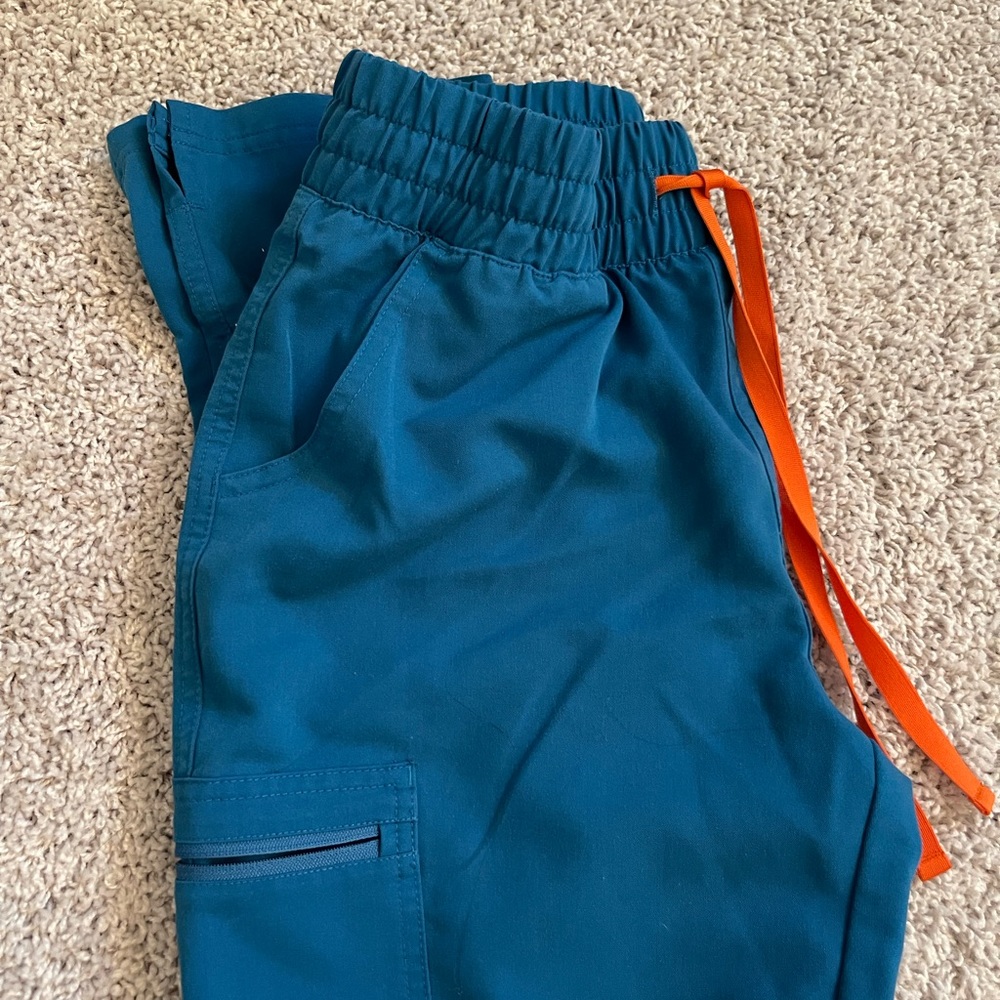 FIGS Alps Blue High Waisted Yola XS